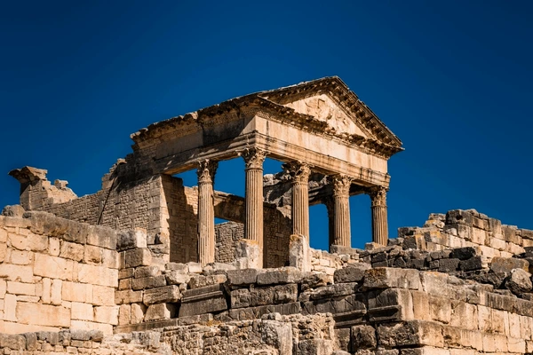 Dougga, ancient city in northwestern Tunisia, UNESCO World Heritage site, known for its remarkable ruins