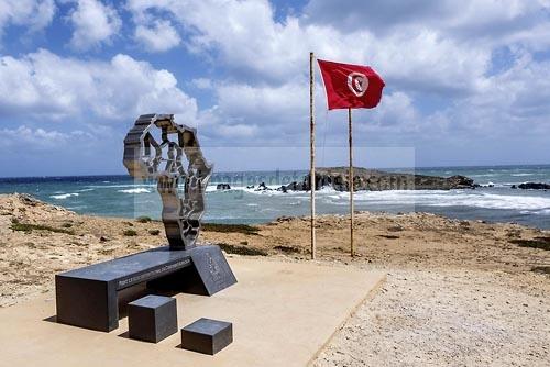Cap Angela, coastal panorama of northern Tunisia, Africa’s extreme point known for cliffs and Mediterranean horizon