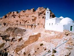 Chenini, troglodyte village in southern Tunisia, known for its hillside dwellings and Berber heritage
