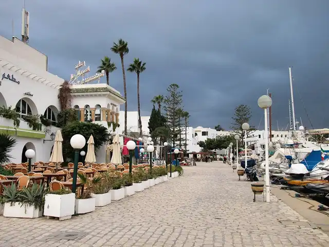Port El Kantaoui, tourist marina near Sousse, integrated seaside resort known for yachts and lively atmosphere