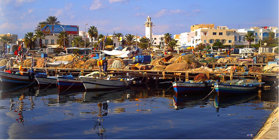 Mahdia Port, major fishing harbor of Tunisia’s Sahel, known for its maritime activity and coastal heritage