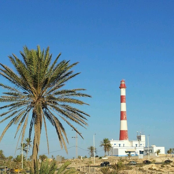 Ras Taguermess, coastal site with historic lighthouse