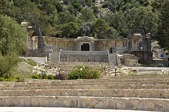 Temple of Water in Zaghouan, Roman nymphaeum from the 2nd century, supplying the aqueduct to Carthage, ancient heritage